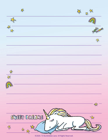 You don't need to be a unicorn to have sweet dreams with this cotton candy colored evening checklist