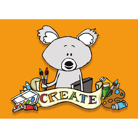 Create Koala 72 Bumblebee Lane postcard