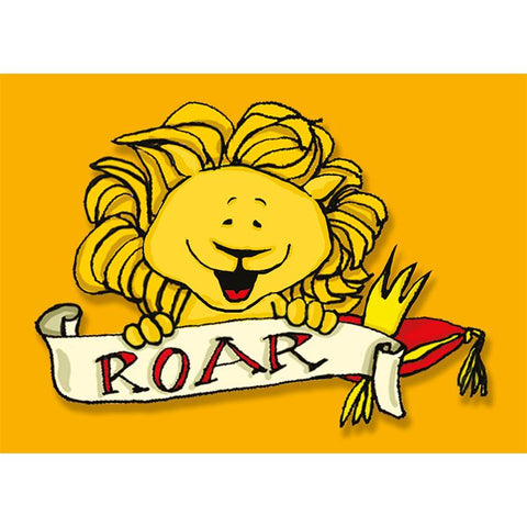 Lion roar postcard from 72 Bumblebee Lane 