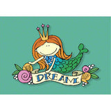 Mermaid dream greeting card