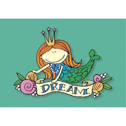 Mermaid dream greeting card