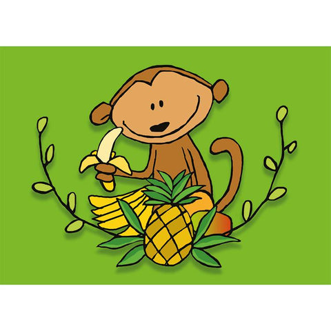 72 Bumblebee Lane monkey postcard