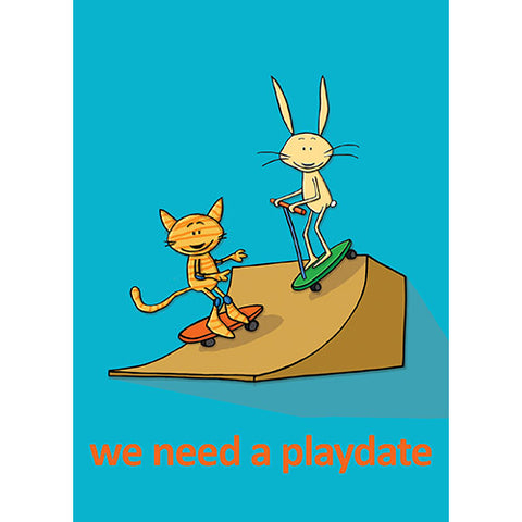Skateboard postcard from 72 Bumblebee Lane