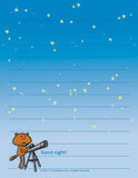 Starry Night Beaver Astronomer Bedtime Routine Printable