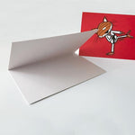 Blank karate congratulations card for your personal message