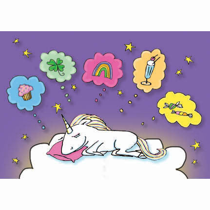 Unicorn birthday wishes card